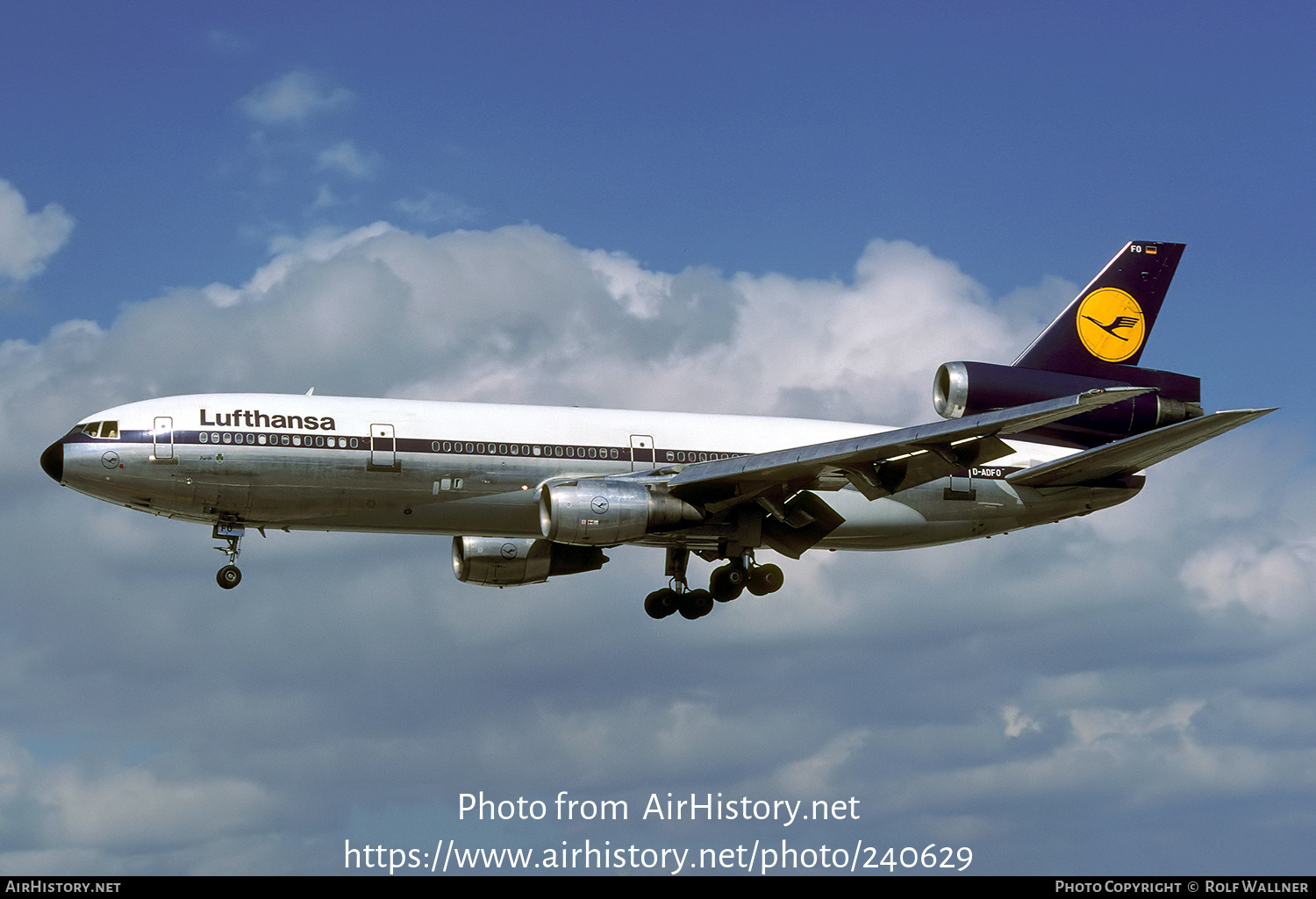 Aircraft Photo of D-ADFO | McDonnell Douglas DC-10-30 | Lufthansa | AirHistory.net #240629