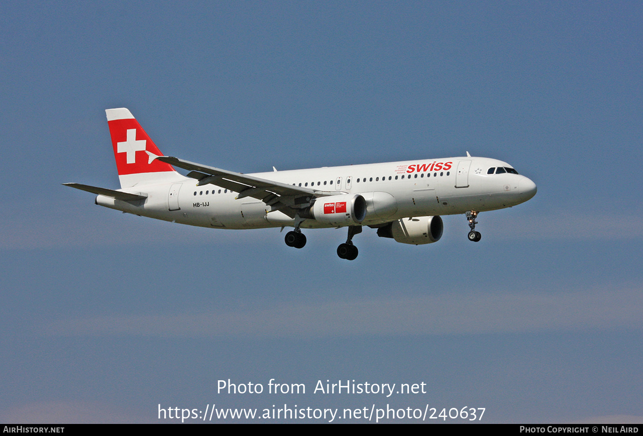 Aircraft Photo of HB-IJJ | Airbus A320-214 | Swiss International Air Lines | AirHistory.net #240637