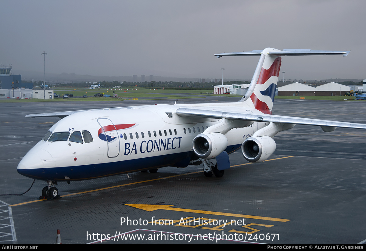 Aircraft Photo of G-BZAX | British Aerospace Avro 146-RJ100 | BA Connect | AirHistory.net #240671