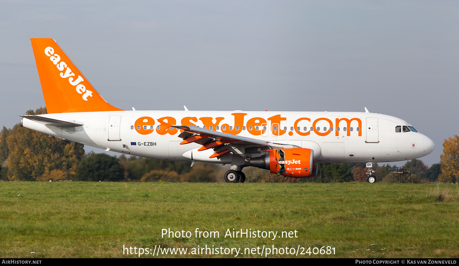 Aircraft Photo of G-EZBH | Airbus A319-111 | EasyJet | AirHistory.net #240681