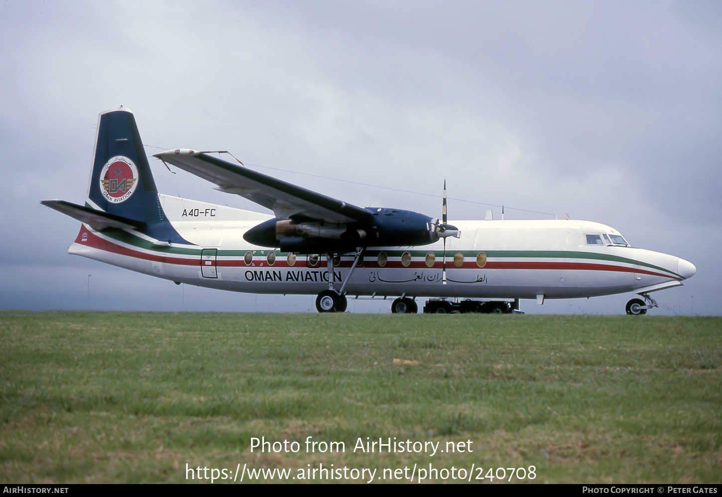 Aircraft Photo of A4O-FC | Fokker F27-500 Friendship | Oman Aviation Services | AirHistory.net #240708