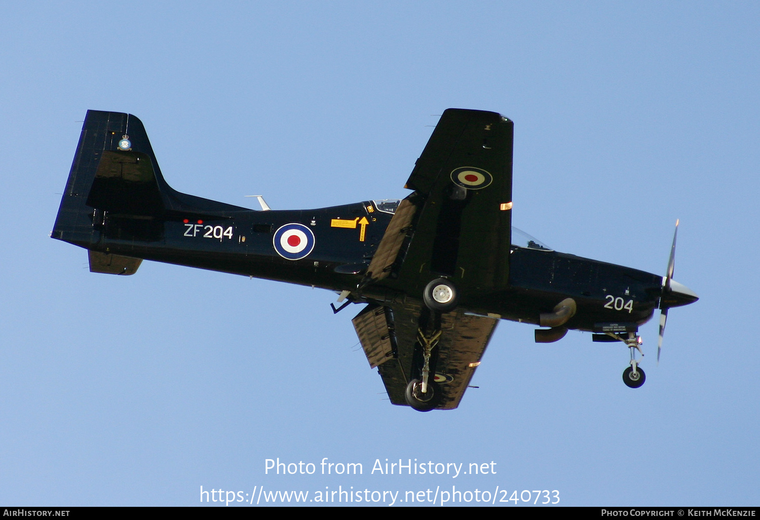 Aircraft Photo of ZF204 | Short S-312 Tucano T1 | UK - Air Force | AirHistory.net #240733