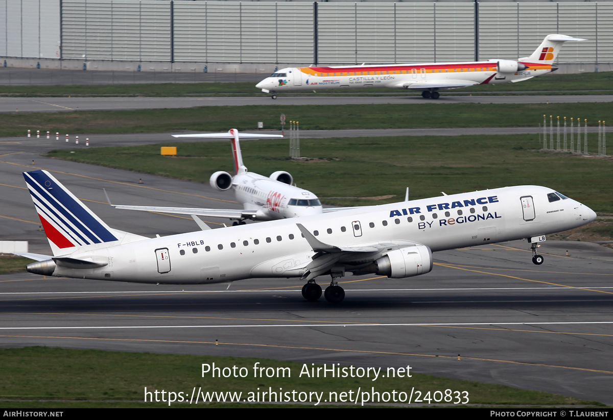 Aircraft Photo of F-HBLB | Embraer 190LR (ERJ-190-100LR) | Air France | AirHistory.net #240833