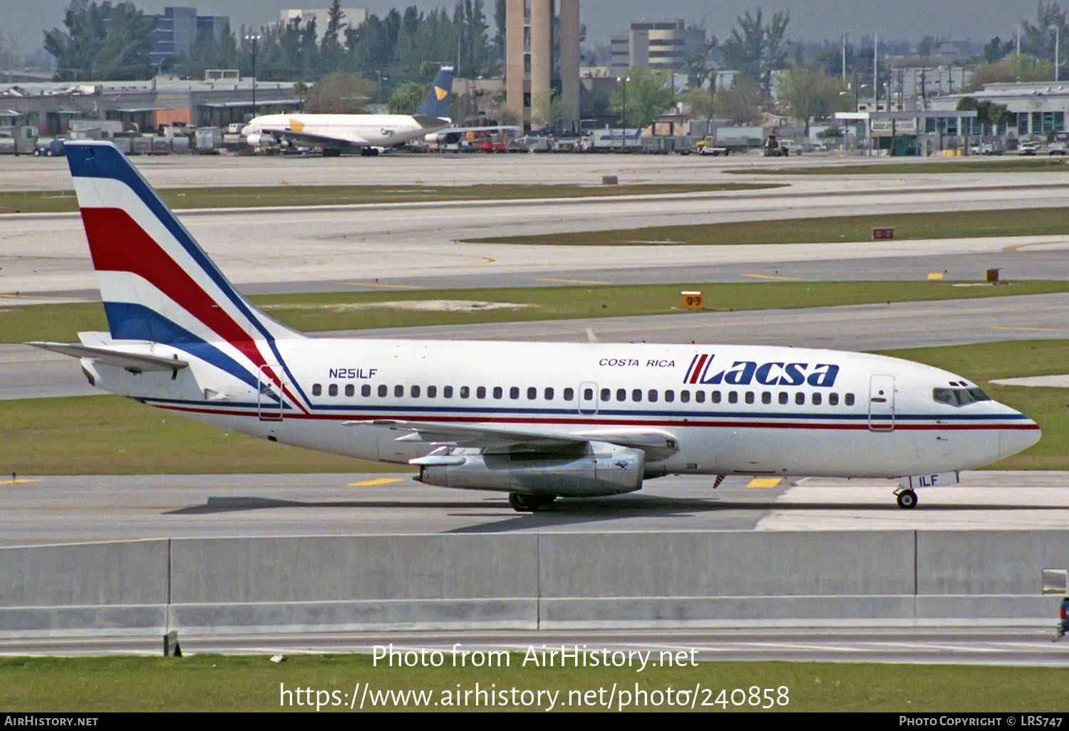 Aircraft Photo of N251LF | Boeing 737-2L9/Adv | LACSA - Líneas Aéreas de Costa Rica | AirHistory.net #240858