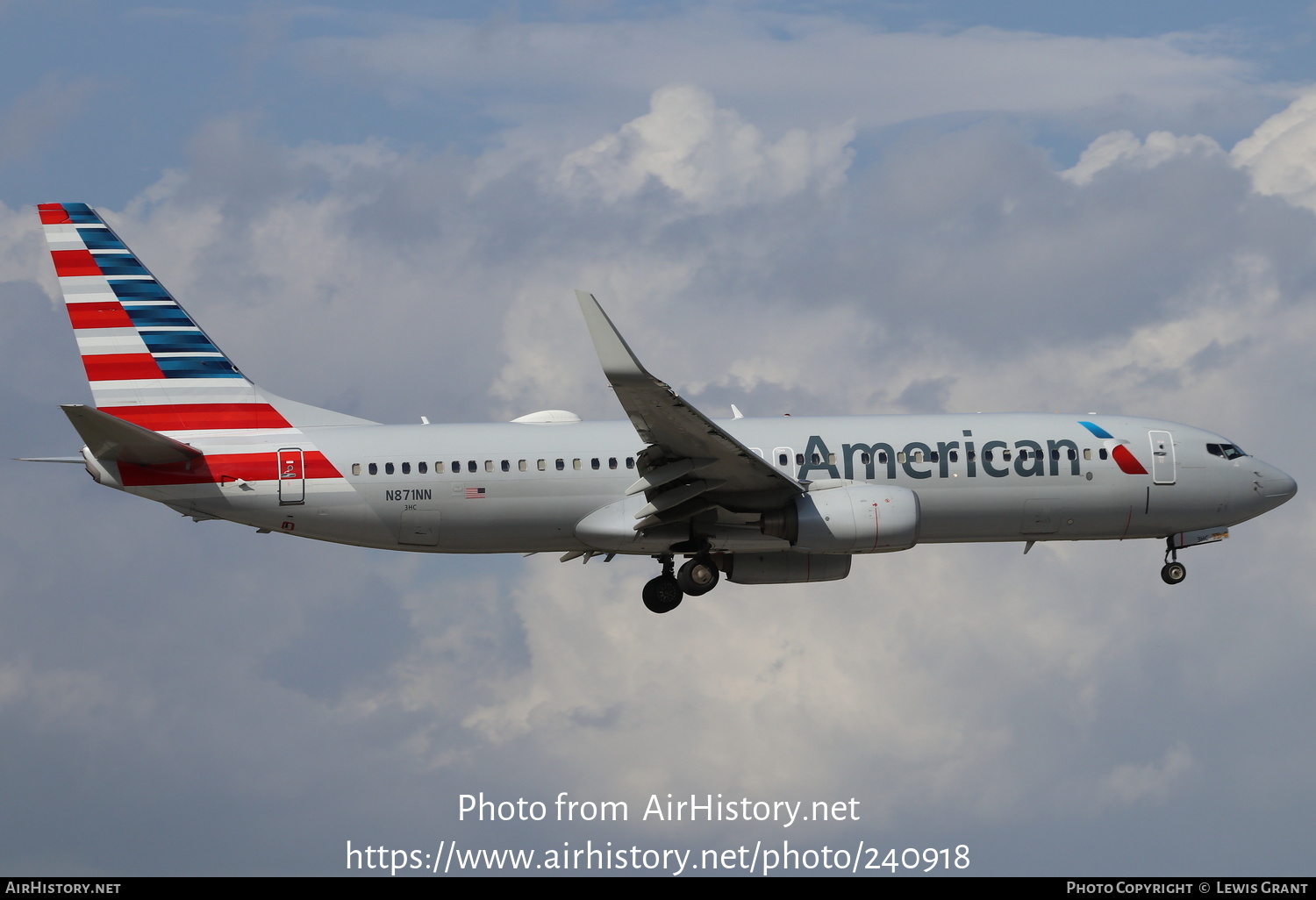 Aircraft Photo of N871NN | Boeing 737-823 | American Airlines | AirHistory.net #240918