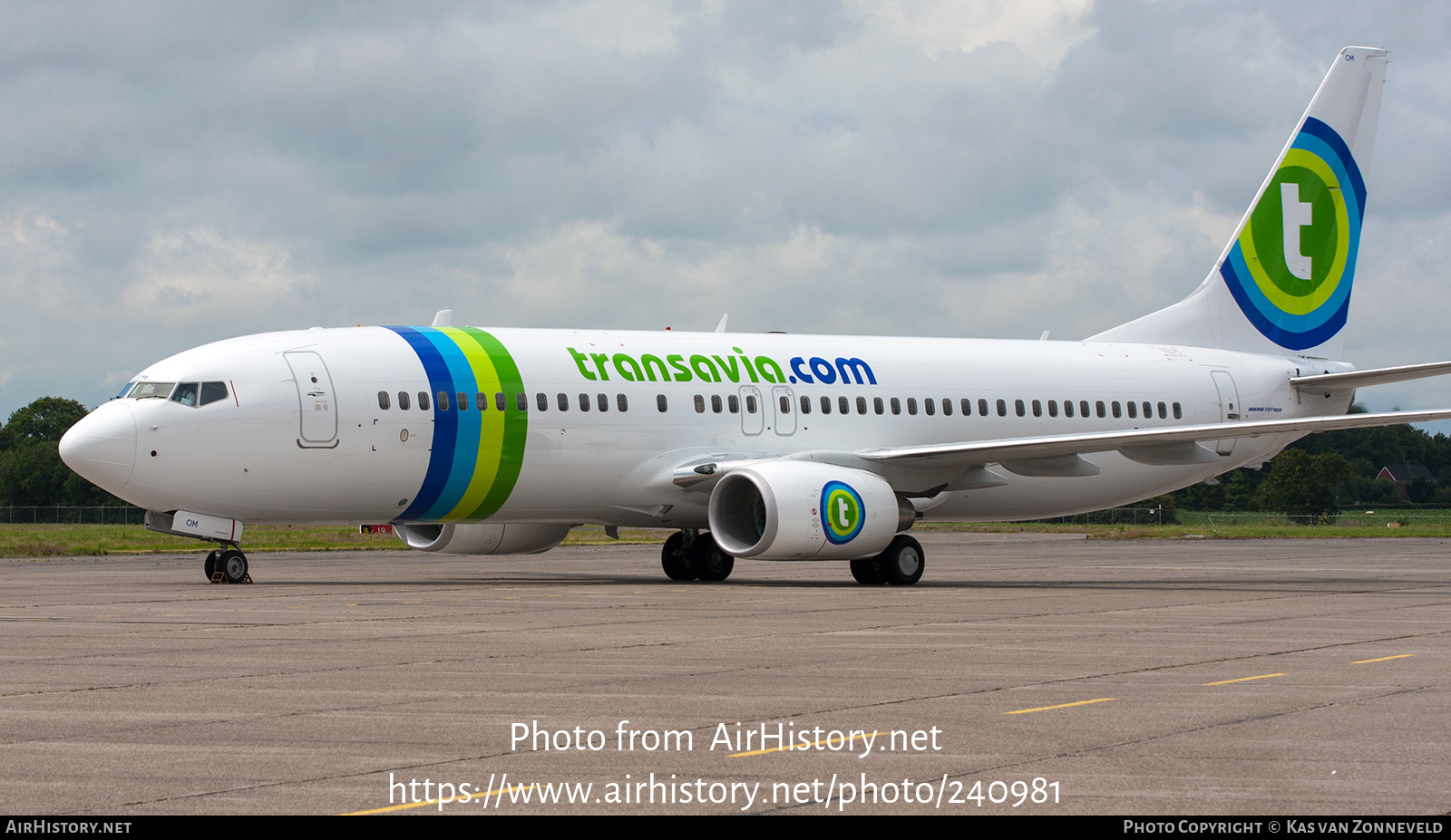 Aircraft Photo of PH-ZOM | Boeing 737-8HX | Transavia | AirHistory.net #240981