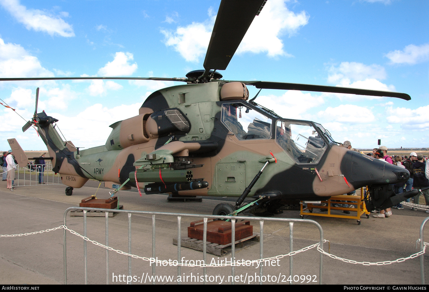 Aircraft Photo of A38-006 | Eurocopter EC-665 Tiger ARH | Australia - Army | AirHistory.net #240992