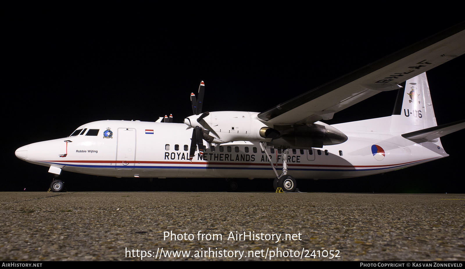 Aircraft Photo of U-06 | Fokker 50 | Netherlands - Air Force | AirHistory.net #241052