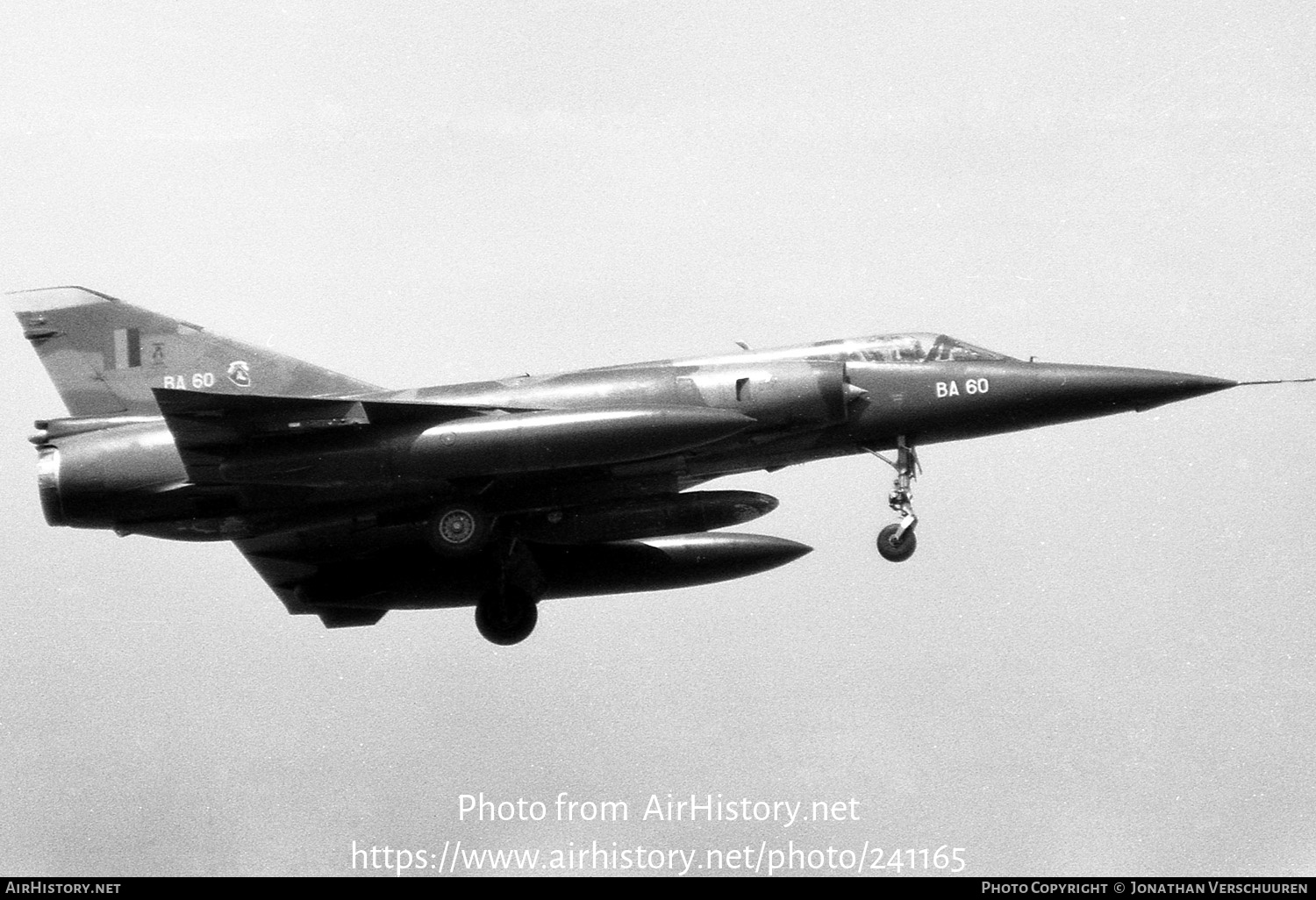 Aircraft Photo of BA60 | Dassault Mirage 5BA | Belgium - Air Force | AirHistory.net #241165