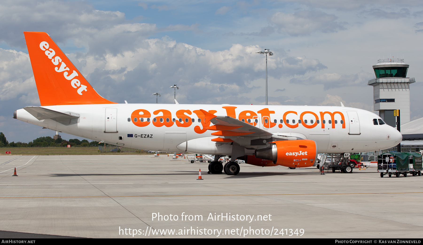 Aircraft Photo of G-EZAZ | Airbus A319-111 | EasyJet | AirHistory.net #241349