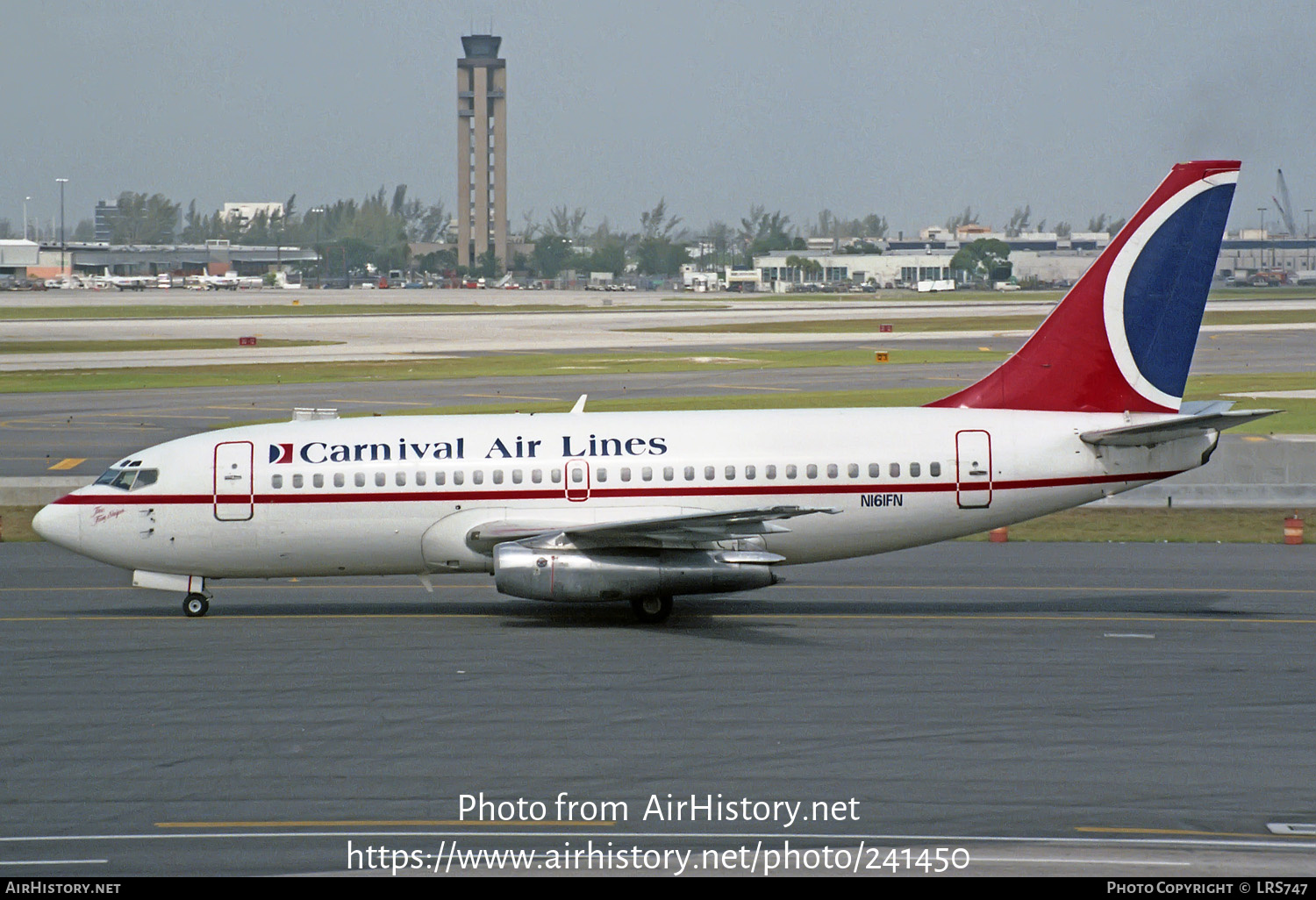 Aircraft Photo of N161FN | Boeing 737-212 | Carnival Air Lines | AirHistory.net #241450