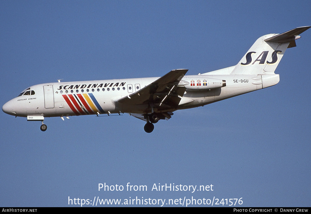 Aircraft Photo of SE-DGU | Fokker F28-4000 Fellowship | Scandinavian Airlines - SAS | AirHistory.net #241576