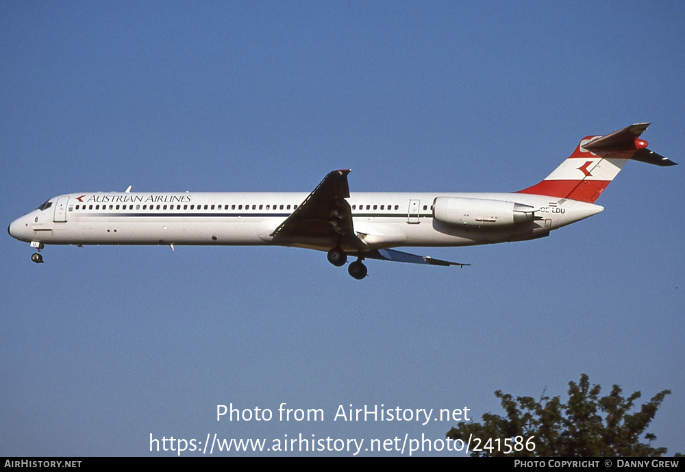 Aircraft Photo of OE-LDU | McDonnell Douglas MD-81 (DC-9-81) | Austrian Airlines | AirHistory.net #241586