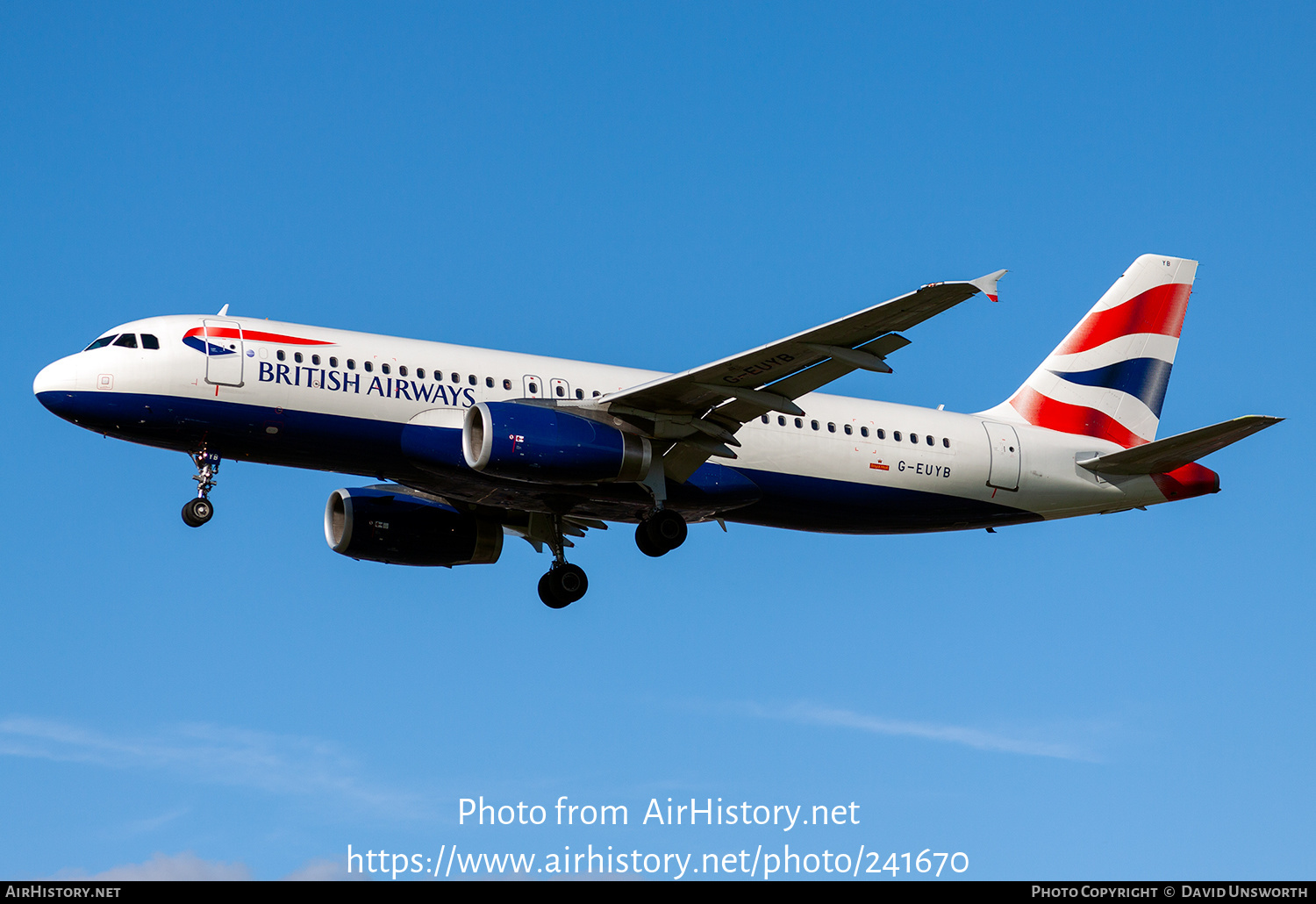 Aircraft Photo of G-EUYB | Airbus A320-232 | British Airways | AirHistory.net #241670