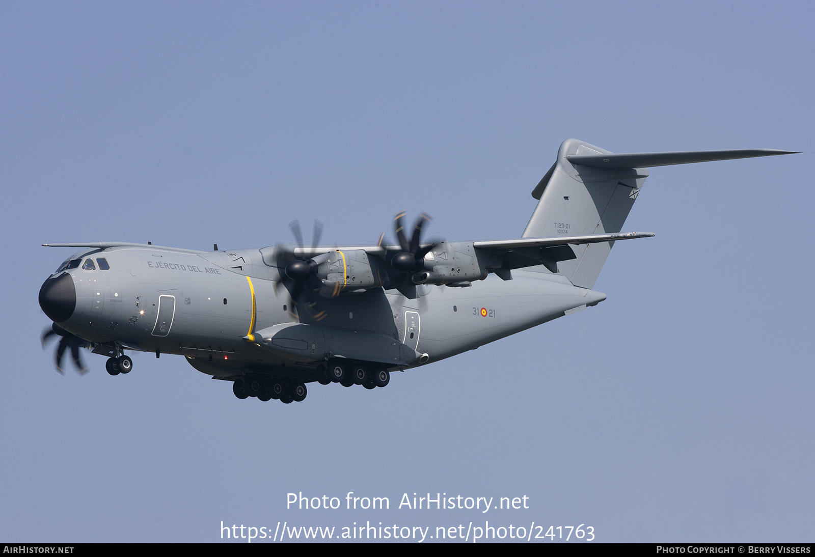 Aircraft Photo of T23-01 | Airbus A400M Atlas | Spain - Air Force | AirHistory.net #241763