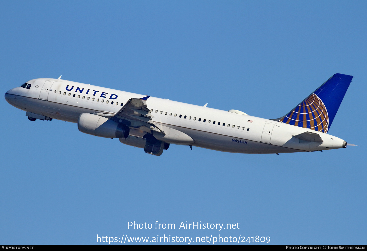 Aircraft Photo of N426UA | Airbus A320-232 | United Airlines | AirHistory.net #241809