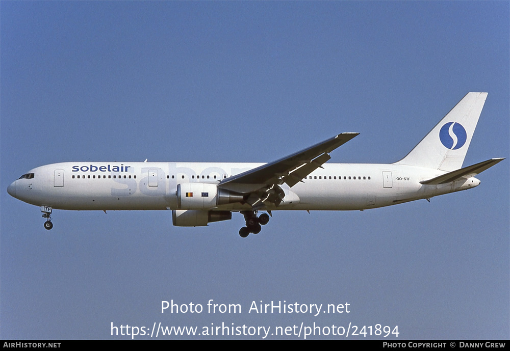 Aircraft Photo of OO-STF | Boeing 767-328/ER | Sobelair | AirHistory.net #241894