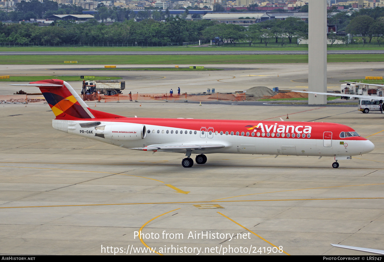 Aircraft Photo of PR-OAK | Fokker 100 (F28-0100) | Avianca | AirHistory.net #241908