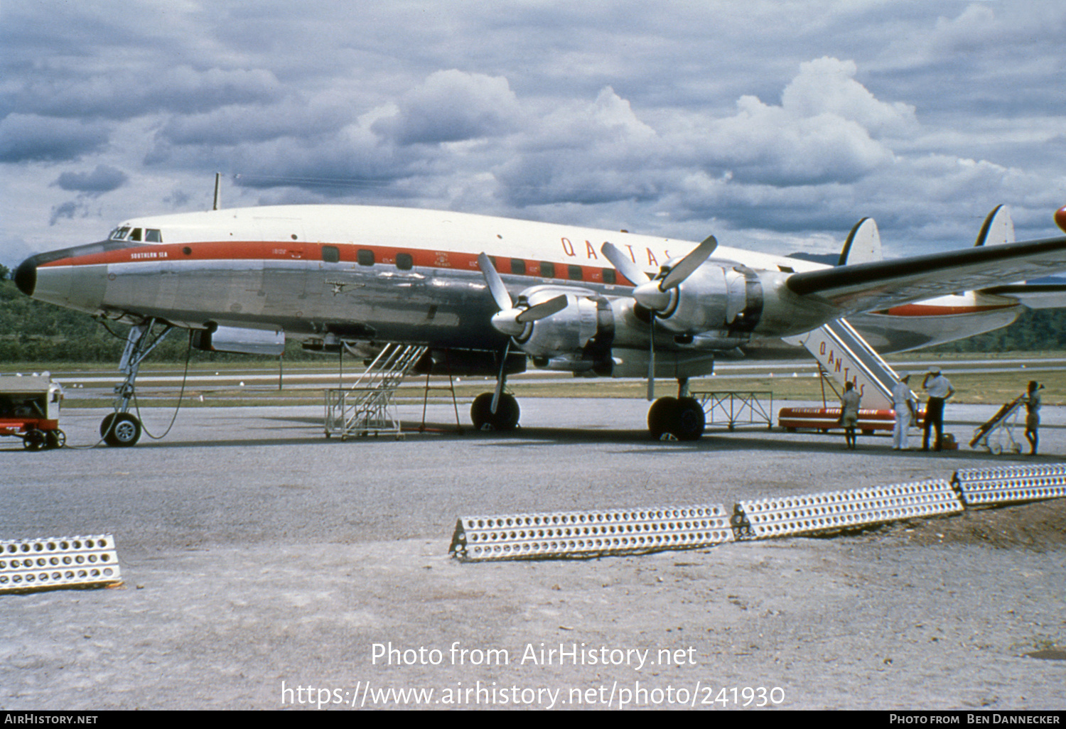 Aircraft Photo of VH-EAA | Lockheed L-1049G/02 Super Constellation | Qantas | AirHistory.net #241930