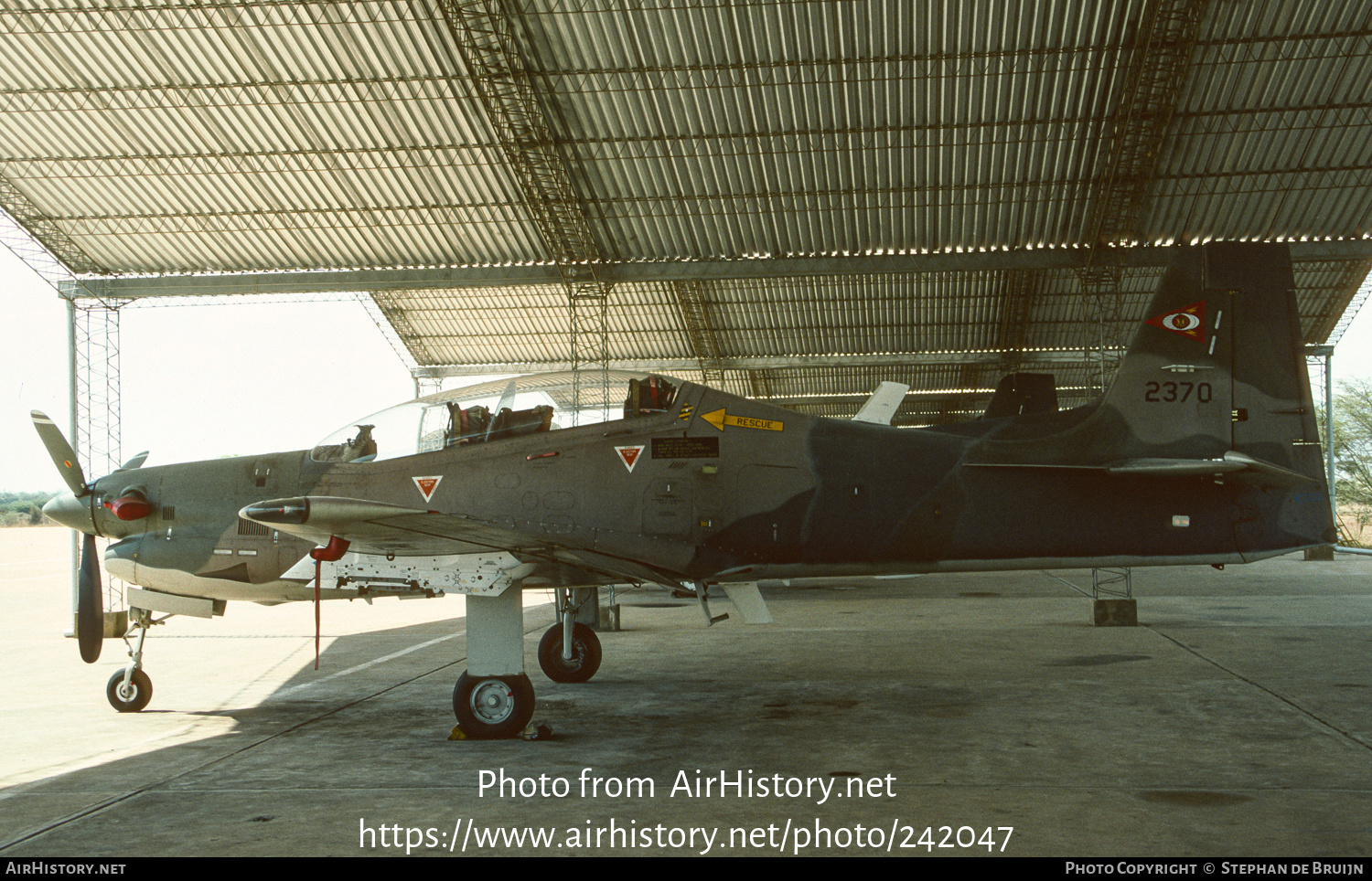 Aircraft Photo of 2370 | Embraer A-27 Tucano | Venezuela - Air Force | AirHistory.net #242047