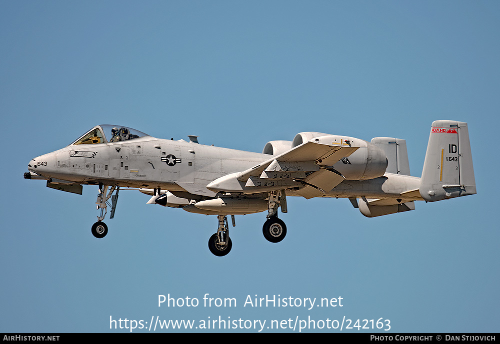 Aircraft Photo of 78-0643 / AF78643 | Fairchild A-10C Thunderbolt II | USA - Air Force | AirHistory.net #242163