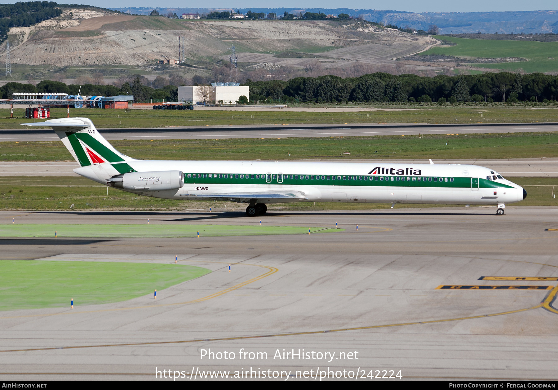 Aircraft Photo of I-DAWS | McDonnell Douglas MD-82 (DC-9-82) | Alitalia | AirHistory.net #242224