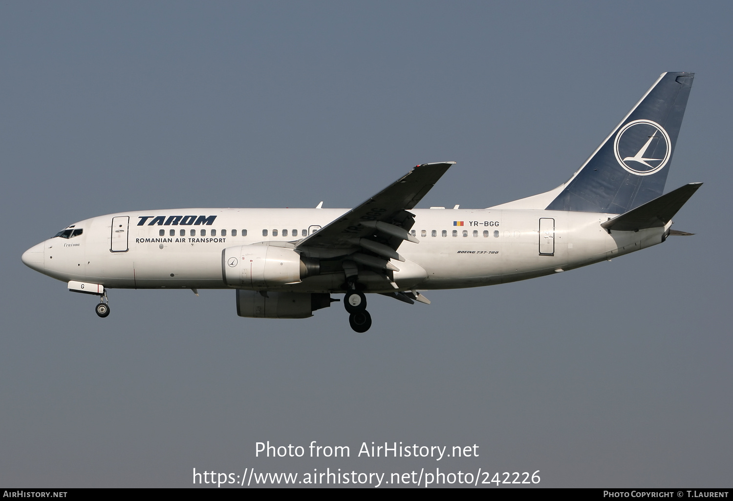 Aircraft Photo of YR-BGG | Boeing 737-78J | TAROM - Transporturile Aeriene Române | AirHistory.net #242226