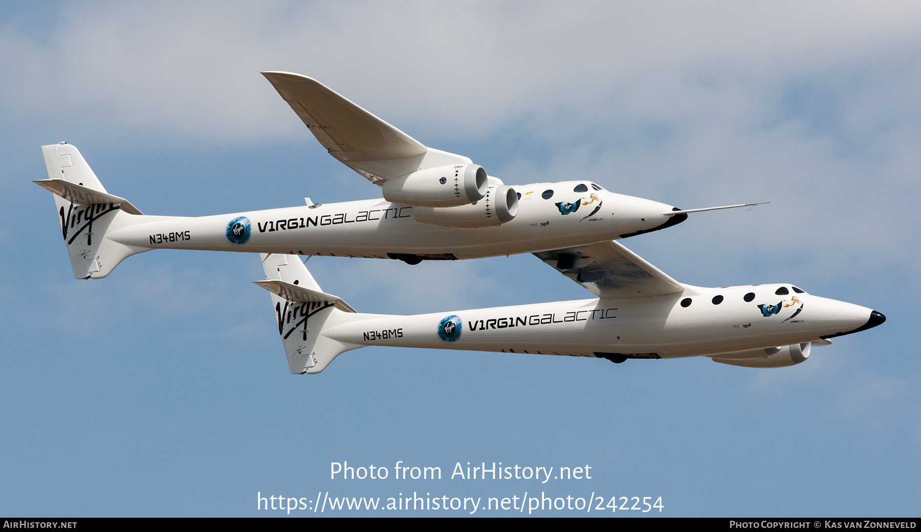 Aircraft Photo of N348MS | Scaled Composites 348 White Knight 2 | Virgin Galactic | AirHistory.net #242254