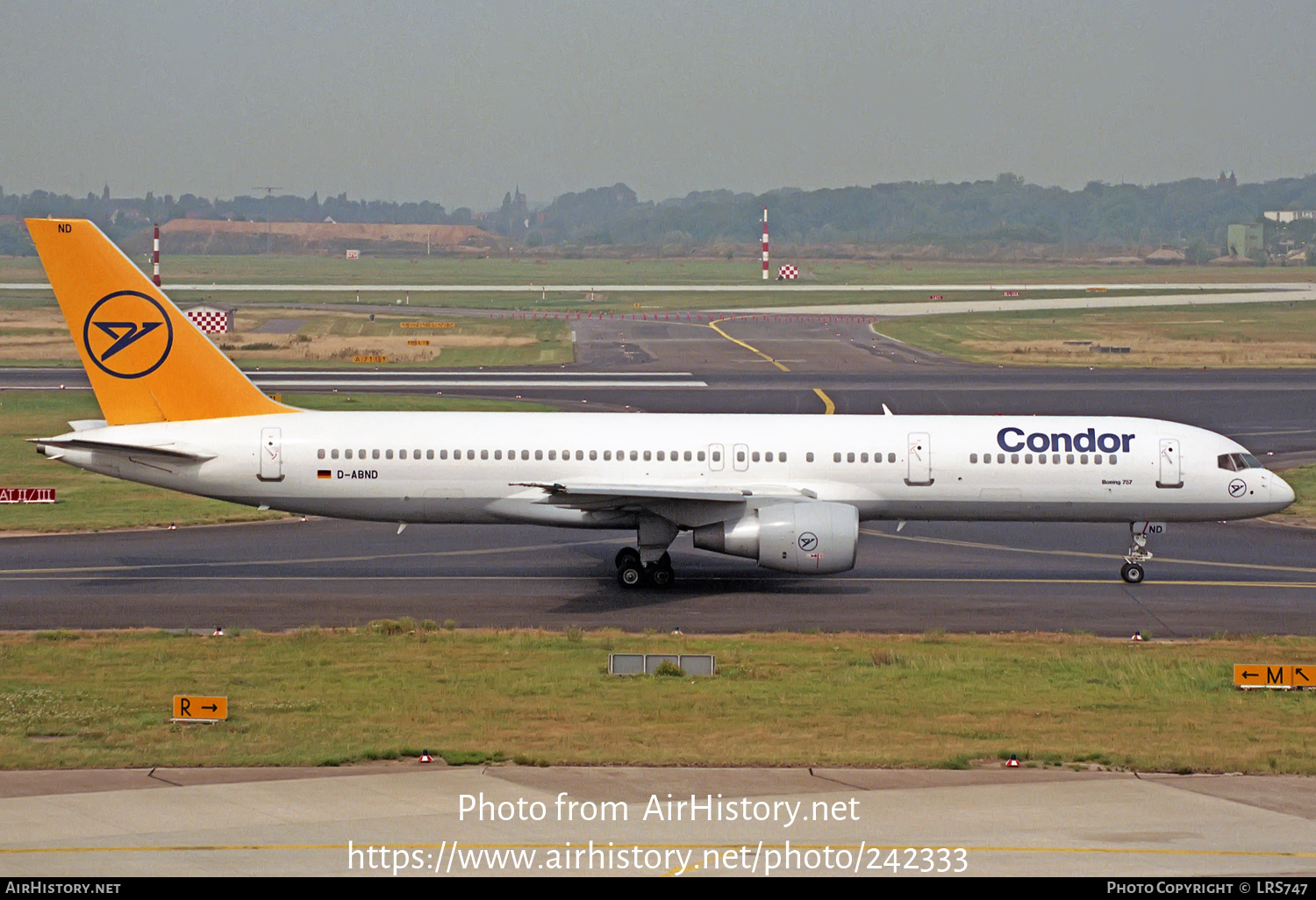 Aircraft Photo of D-ABND | Boeing 757-230 | Condor Flugdienst | AirHistory.net #242333