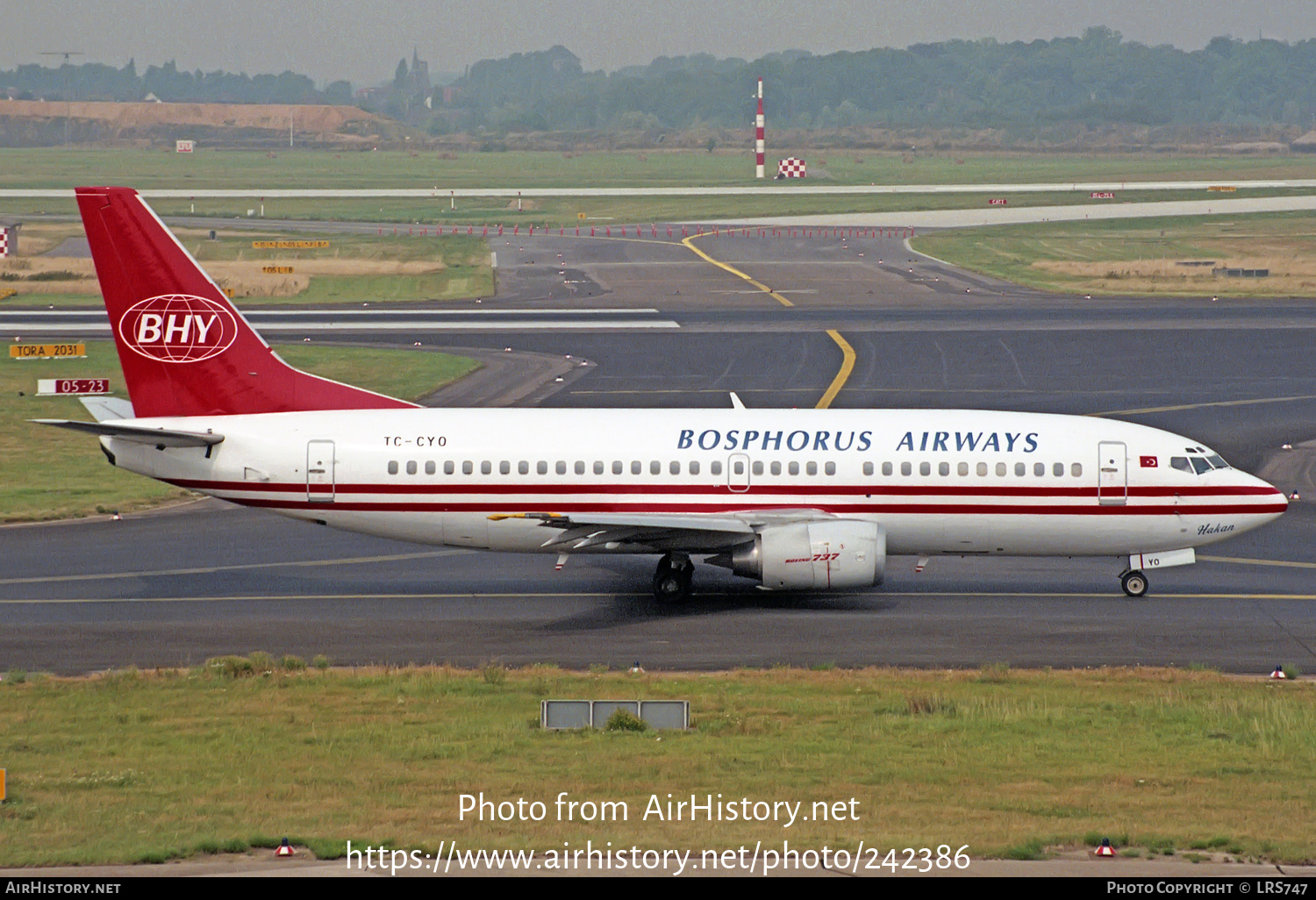 Aircraft Photo of TC-CYO | Boeing 737-3H9 | Bosphorus Airways - BHY | AirHistory.net #242386