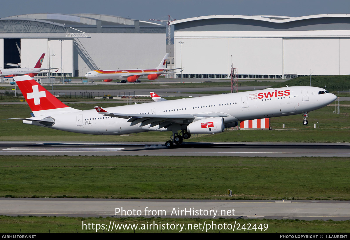 Aircraft Photo of F-WWYX | Airbus A330-343 | Swiss International Air Lines | AirHistory.net #242449