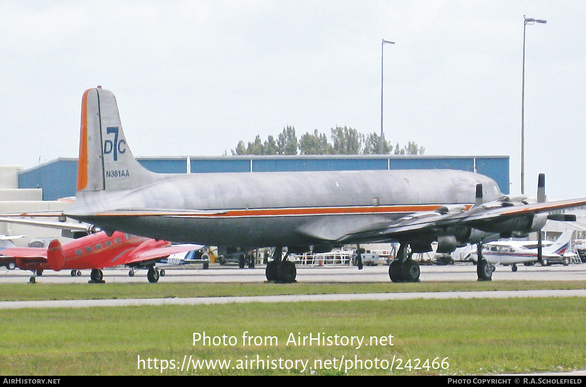 Aircraft Photo of N381AA | Douglas DC-7B(F) | AirHistory.net #242466