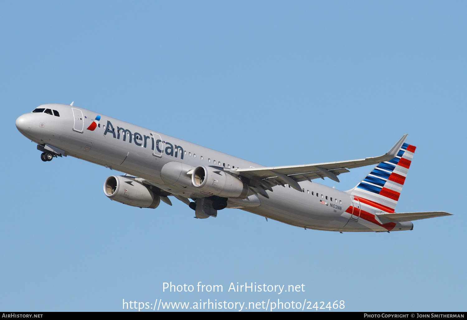 Aircraft Photo of N103NN | Airbus A321-231 | American Airlines | AirHistory.net #242468