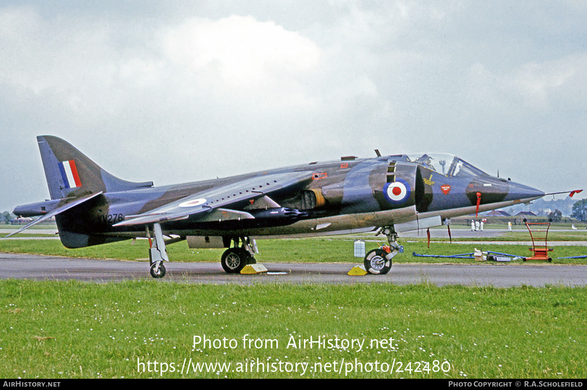 Aircraft Photo of XV276 | Hawker Siddeley Harrier GR1 | UK - Air Force | AirHistory.net #242480