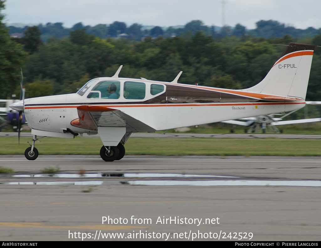 Aircraft Photo of C-FPUL | Beech B33 Debonair | AirHistory.net #242529