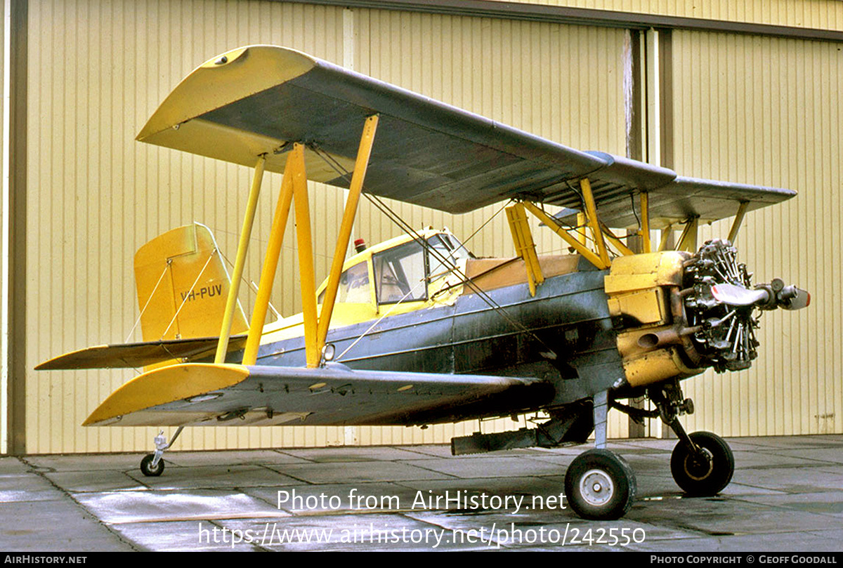 Aircraft Photo of VH-PUV | Grumman G-164A Ag-Cat | AirHistory.net #242550