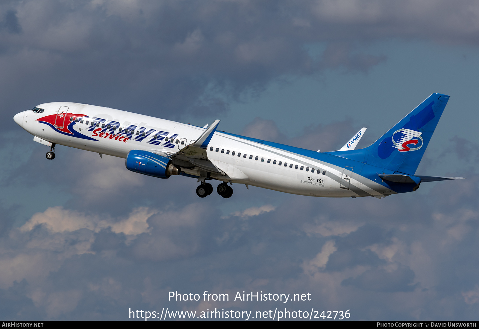 Aircraft Photo of OK-TSL | Boeing 737-8AS | Travel Service | AirHistory.net #242736