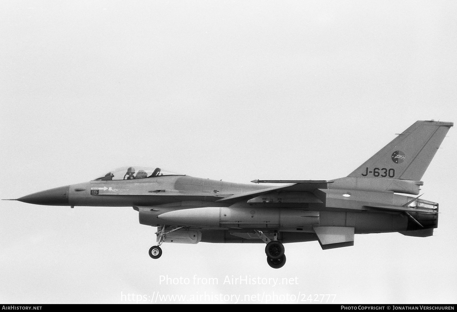 Aircraft Photo of J-630 | General Dynamics F-16A Fighting Falcon | Netherlands - Air Force | AirHistory.net #242777