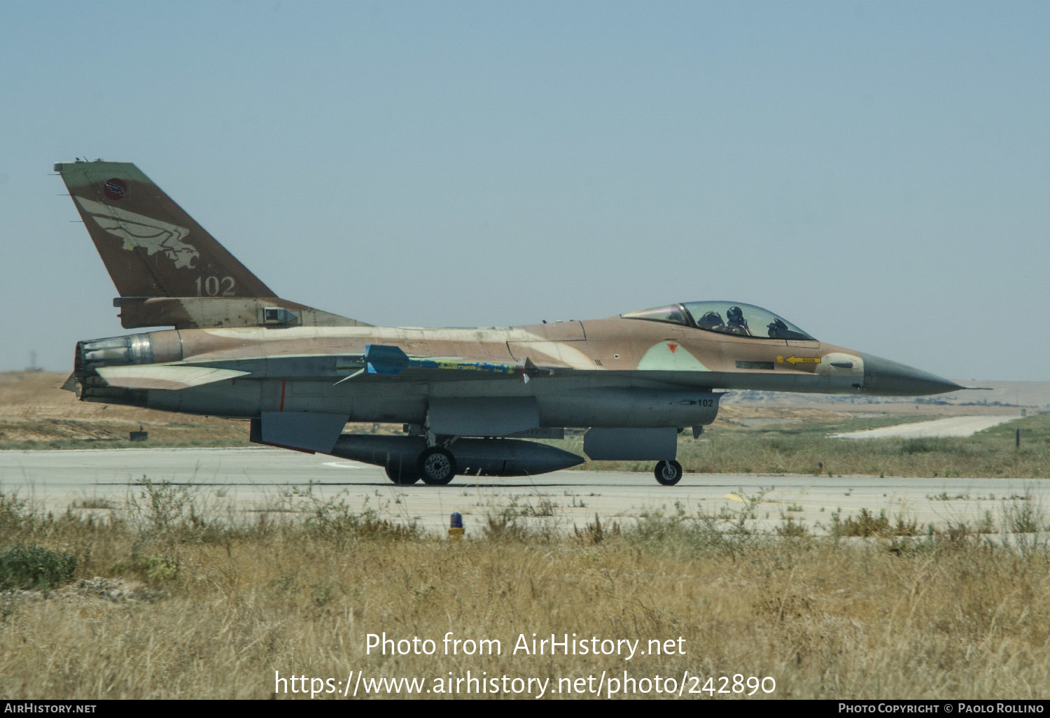 Aircraft Photo of 102 | General Dynamics F-16A Netz | Israel - Air Force | AirHistory.net #242890