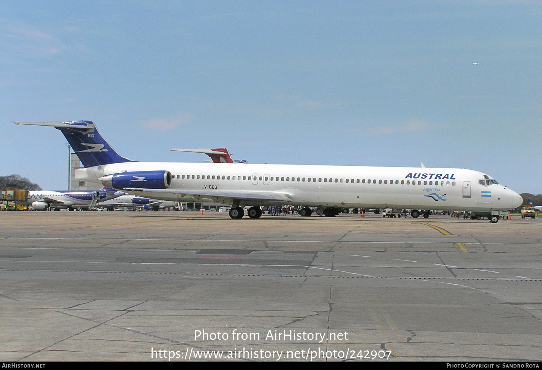 Aircraft Photo of LV-BEG | McDonnell Douglas MD-83 (DC-9-83) | Austral Líneas Aéreas | AirHistory.net #242907