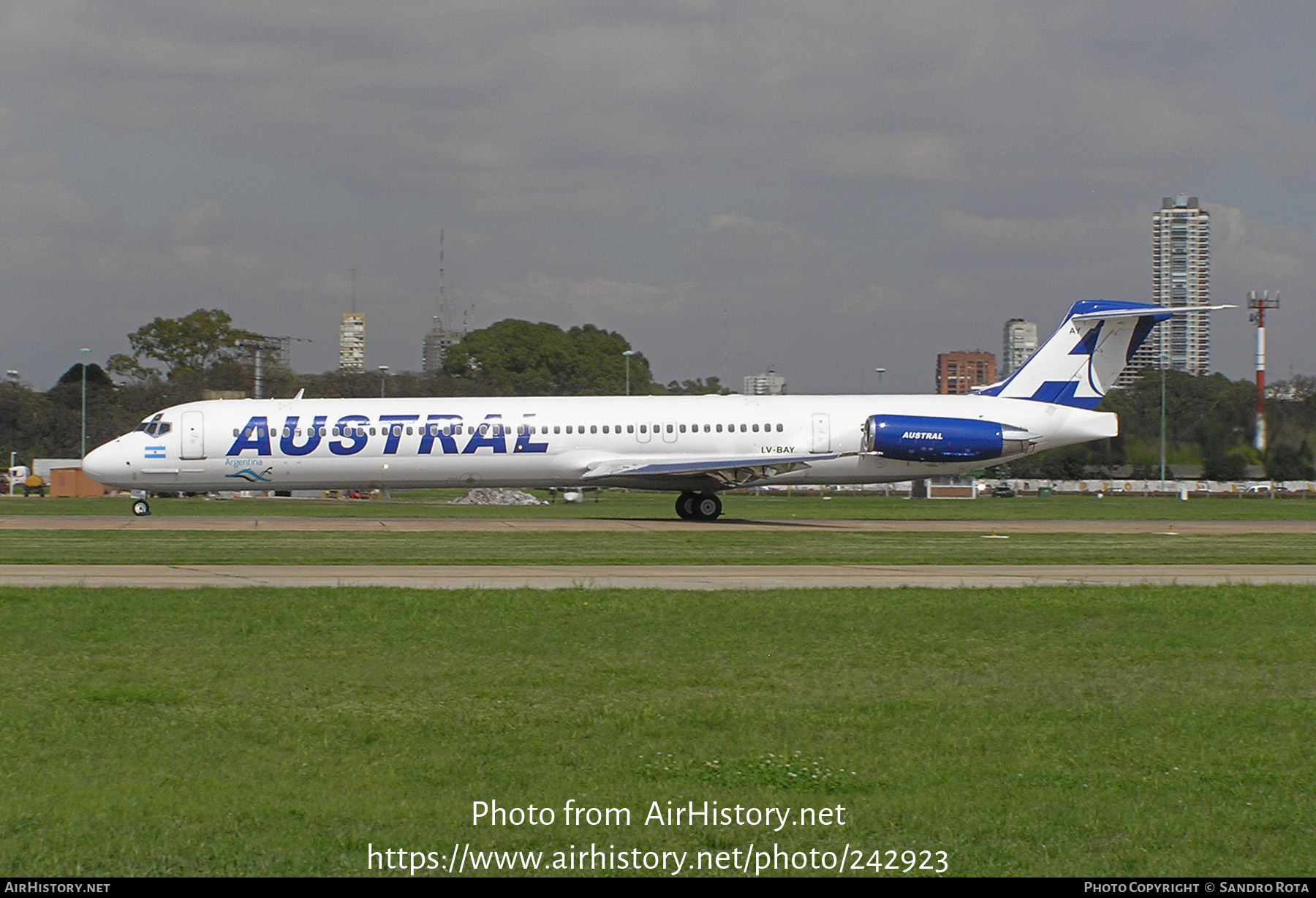 Aircraft Photo of LV-BAY | McDonnell Douglas MD-83 (DC-9-83) | Austral Líneas Aéreas | AirHistory.net #242923