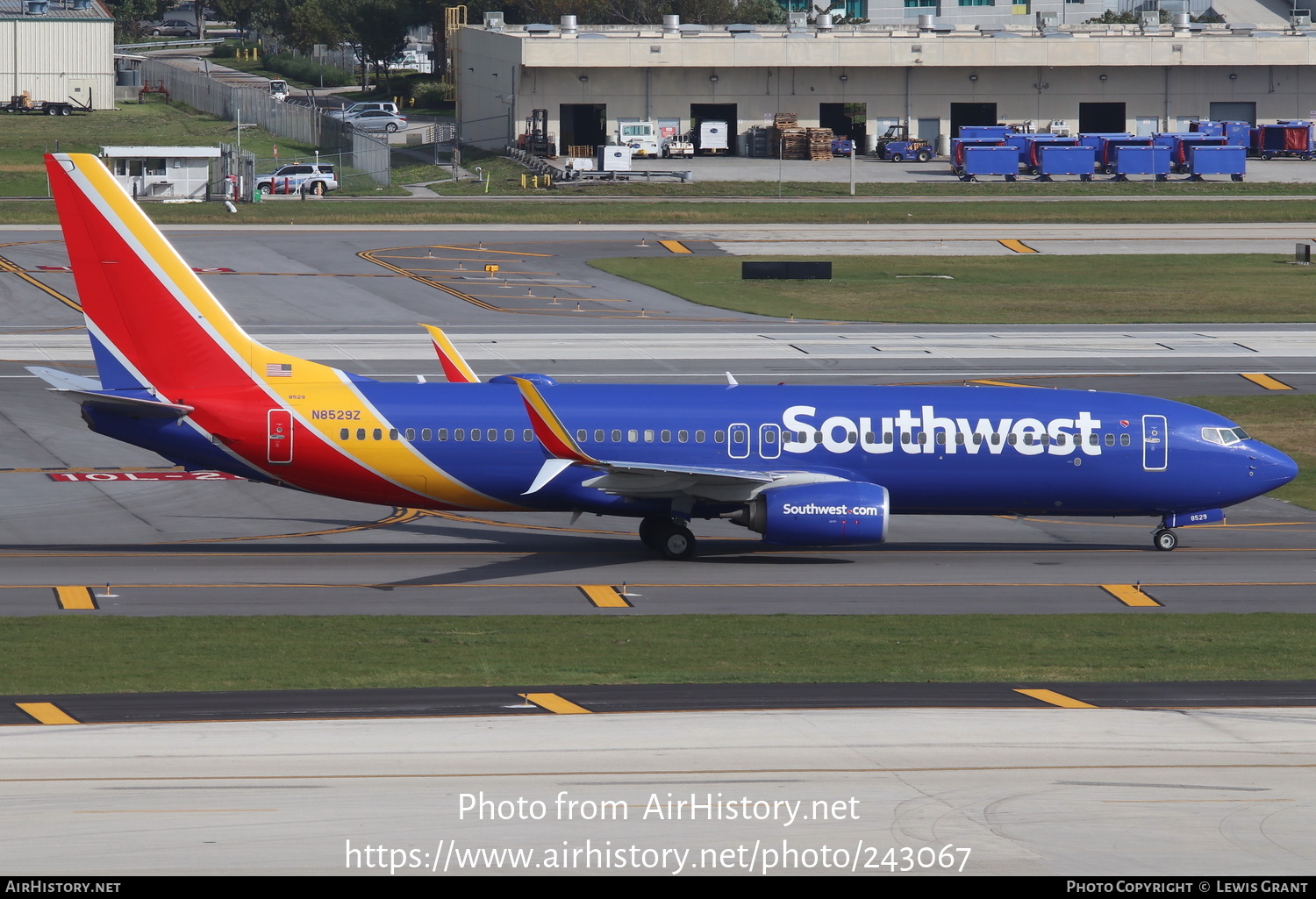 Aircraft Photo of N8529Z | Boeing 737-8H4 | Southwest Airlines | AirHistory.net #243067