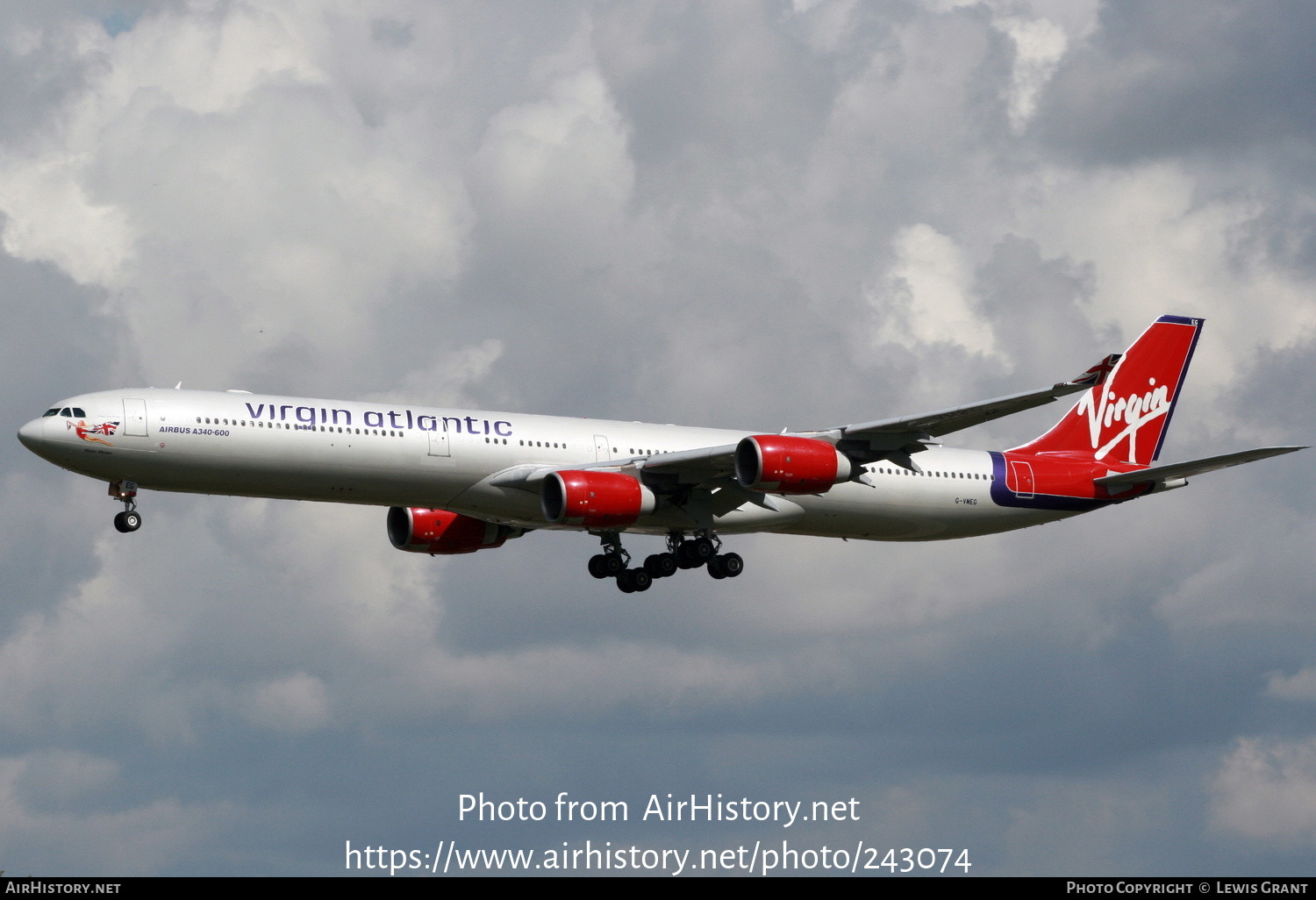 Aircraft Photo of G-VMEG | Airbus A340-642 | Virgin Atlantic Airways | AirHistory.net #243074