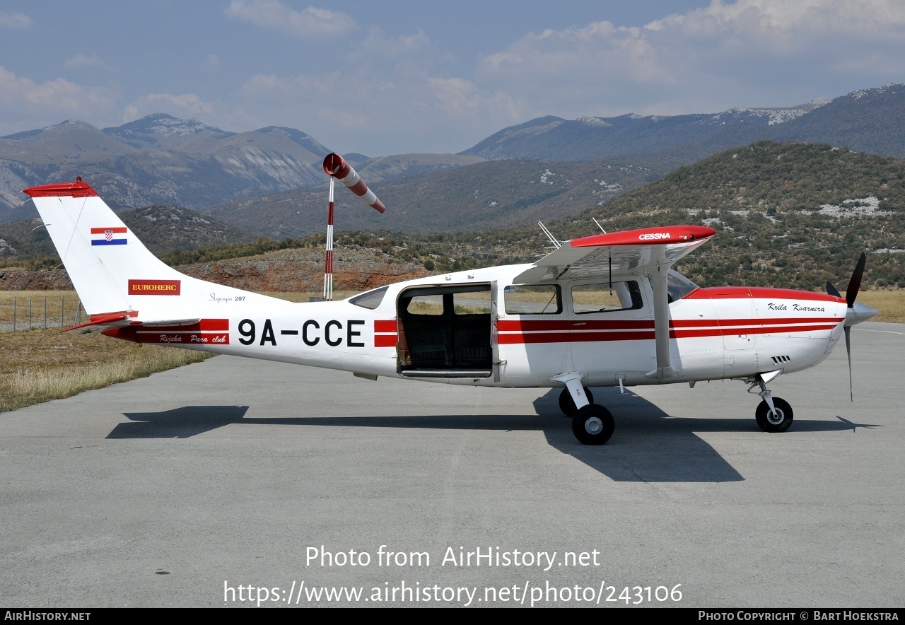 Aircraft Photo of 9A-CCE | Cessna 207 Skywagon 207 | Rijeka Para Club | AirHistory.net #243106