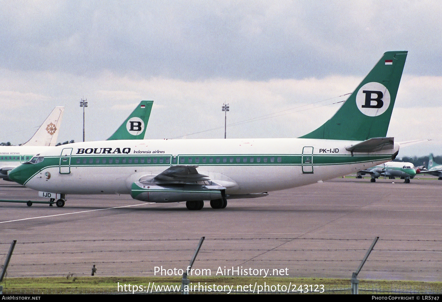 Aircraft Photo of PK-IJD | Boeing 737-2H6/Adv | Bouraq Indonesia Airlines | AirHistory.net #243123