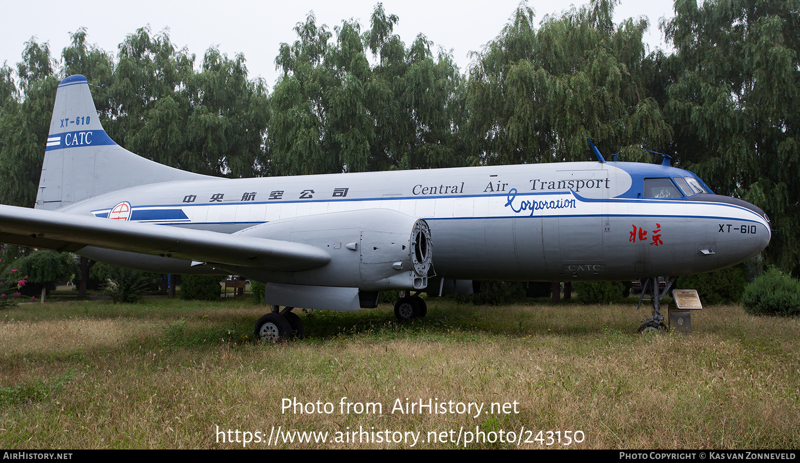 Aircraft Photo of XT-610 | Convair 240-14 | Central Air Transport Corporation - CATC | AirHistory.net #243150