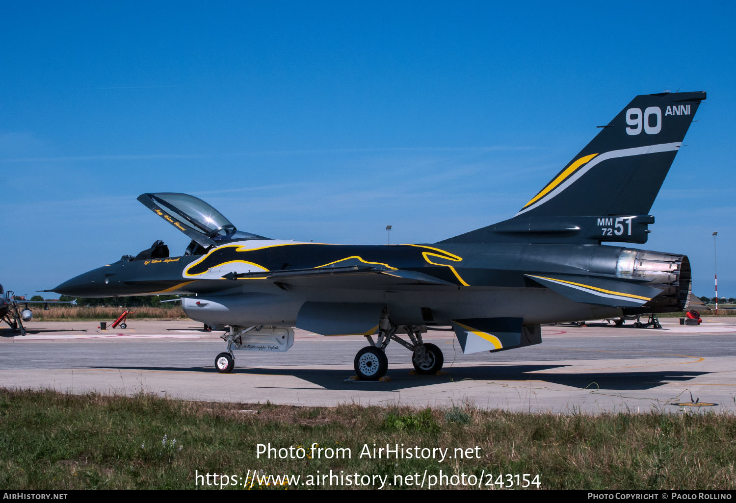 Aircraft Photo of MM7251 | General Dynamics F-16A/ADF Fighting Falcon | Italy - Air Force | AirHistory.net #243154