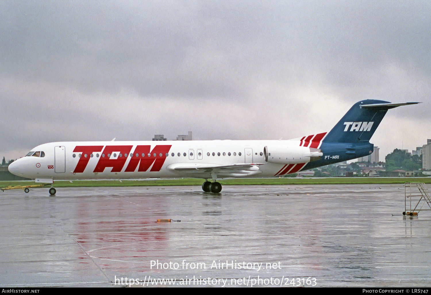 Aircraft Photo of PT-MRI | Fokker 100 (F28-0100) | TAM Linhas Aéreas | AirHistory.net #243163