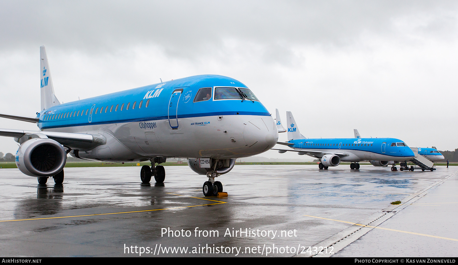 Aircraft Photo of PH-EZZ | Embraer 190STD (ERJ-190-100STD) | KLM Cityhopper | AirHistory.net #243212