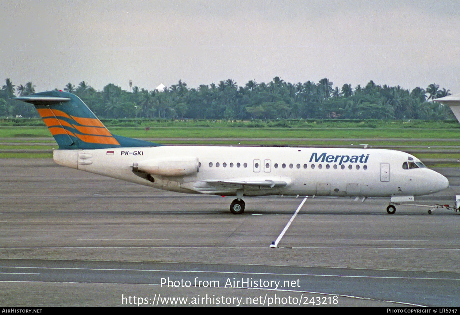 Aircraft Photo of PK-GKI | Fokker F28-4000 Fellowship | Merpati Nusantara Airlines | AirHistory.net #243218